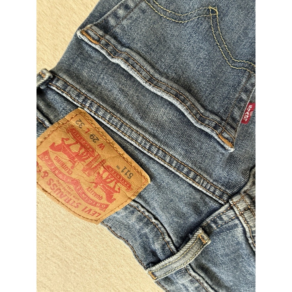 Levi's Woman's 511 Straight Leg Jeans 29x32 Blue Jean Medium Wash